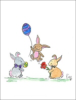 Bunnies Having Fun