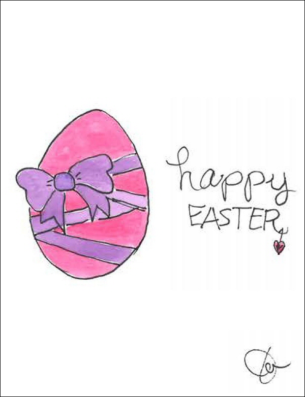Happy Easter (pink egg)