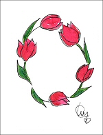 Tulip Wreath