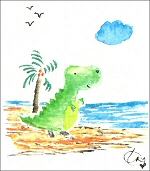 T-Rex on Vacation / Dino Beach